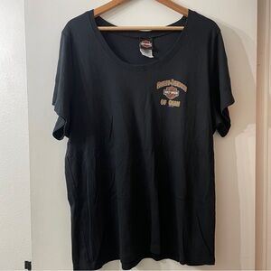 Harley-Davidson Black and Orange women’s Tee shirt 2XL